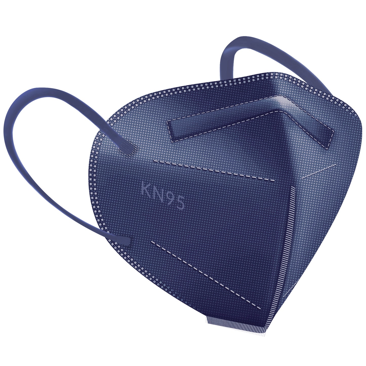 HUHETA KN95 Face Mask, 30 Pack Individually Wrapped, 5-Ply Breathable & Comfortable Safety Mask, Filter Efficiency=95%, Protective Cup Dust Masks Against PM2.5 (Royal Blue Mask)